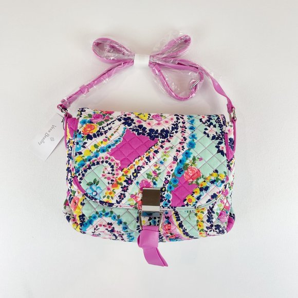 Vera Bradley Carson Crossbody Wildflower Paisley - Picture 1 of 10
